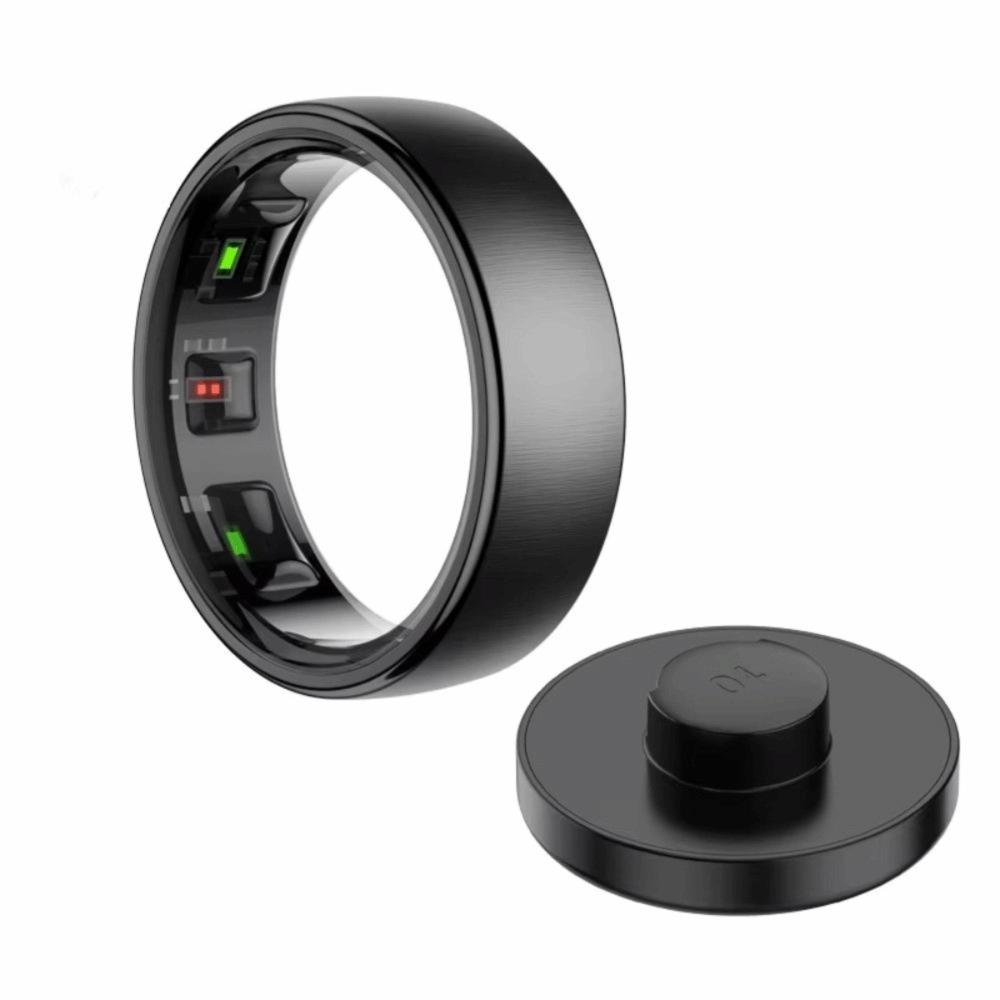 Wireless Charging Health Monitor Ring IP68 Waterproof Heart Rate Monitor Ring  Sleep Monitoring