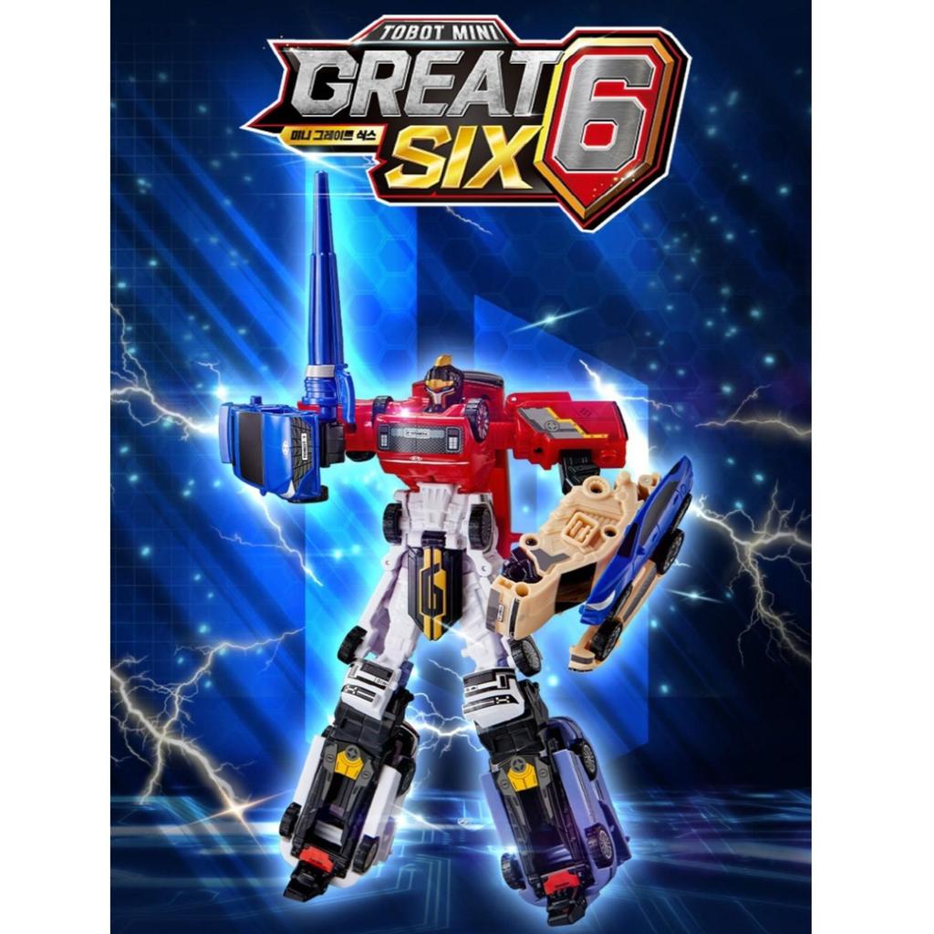 [young toys] Mini Tobot Great Six Transforming Robot Action Figure