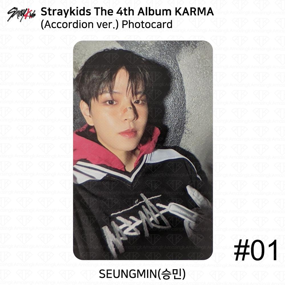 Stray Kids 4. Album Karma wersja Akordeon Oficjalna Fotokarta