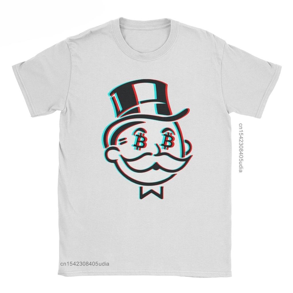 Fashion Crypto Bitcoin Mr Satoshi Nakamoto TShirt For Men Round Collar Cotton Graphic T Shirts Tee Shirt for Men Summer Tops