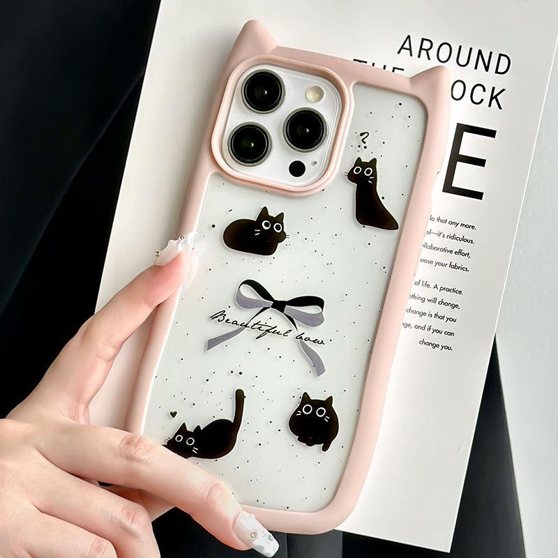 Creative Cat Ear iPhone16 Phone Case Compatible and Suitable for iPhone15 14 13plus/12/11promax