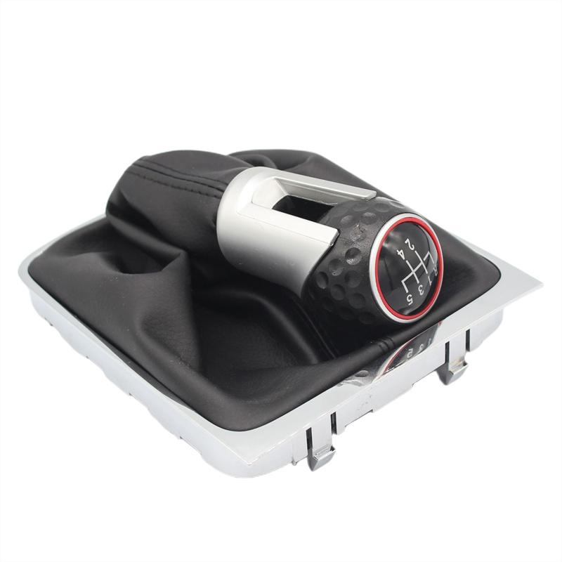 For Volkswagen VW Passat B6 B7 2005-2015 5/6 Speed Gear Shift Knob Head Leather Gaiter Boot Cover Collar Case Car Accessories