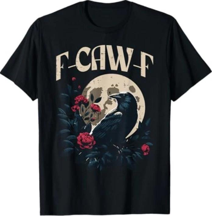 Funny Crow Meme Caw T-Shirt L