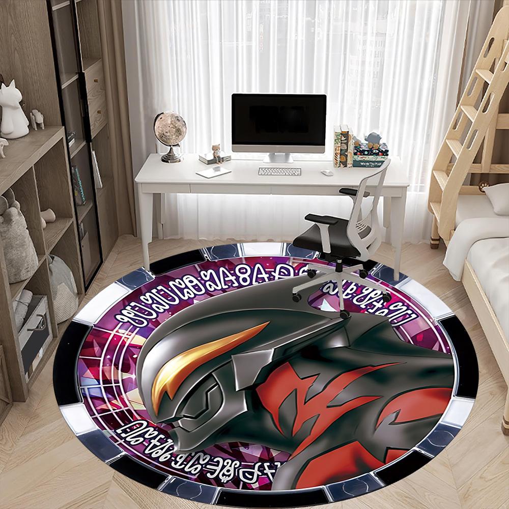 1pc Ultraman Print Chair Carpet for Office Non Slip, Machine Washable Rug for Office, Room Holiday Decor for Christmas, Birthday Polyester