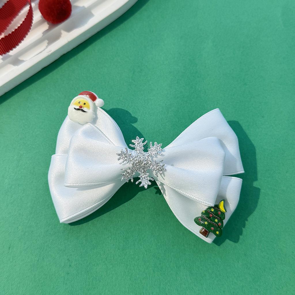 Christmas Style Bow, Sweet Princess Side Bangs, Cute Snowflakes, Santa Claus Hair Accessories, Creative Interesting Decorations