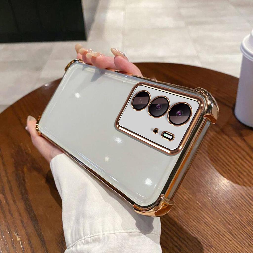 Case for Realme C75x,C75 Electroplated Color Border Clear Phone Casing Cover