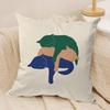 Minimalist Sleepy Cats Cushion Cover Soft Plush Fabric DoubleSided Printed Cushion Covers for All Seasons Modern HomeDecor Gift