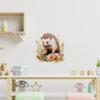 C100#Cartoon Hedgehog Wall Stickers Children's Room Background Home Decoration Mural Living Room Wallpaper Funny Decals