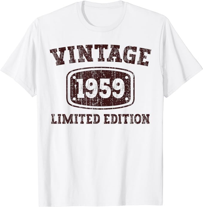 65 Year Old Gifts Vintage 1959 65th Men Women 65th Birthday T-Shirt Legends Were Born in 1959 Year of B-day Tee Top Dad Mom Gift