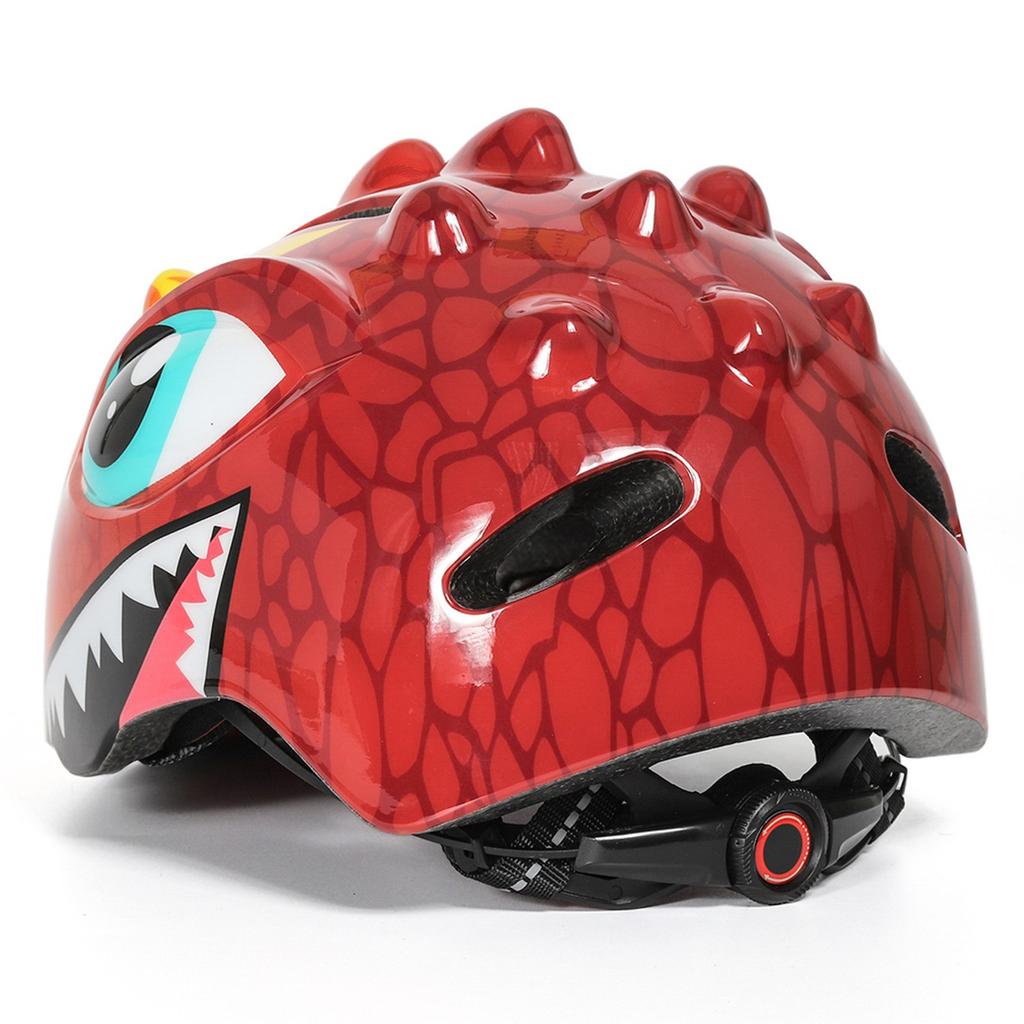 Lightweight children's bicycle helmet 50-54 cm - red dragon