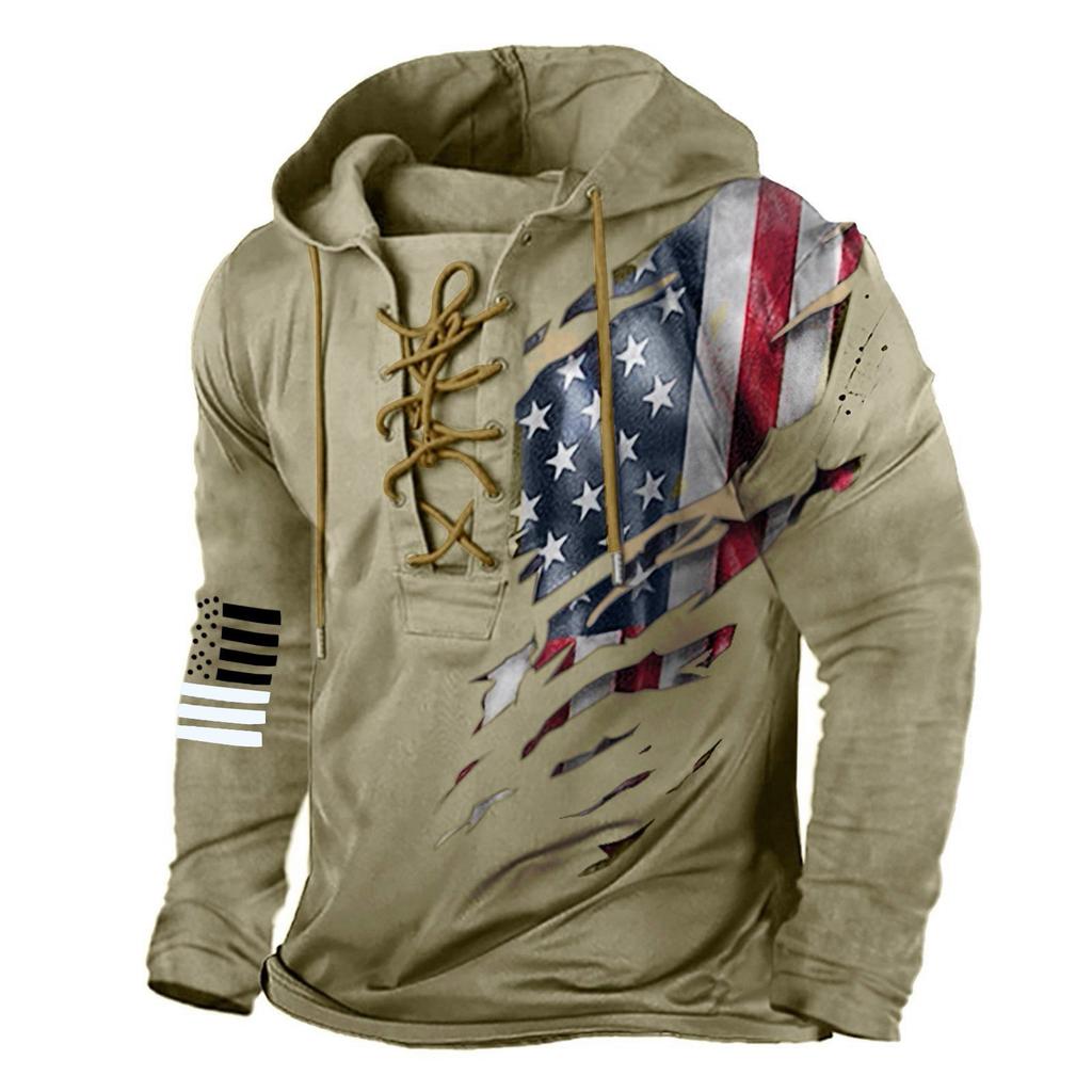 Fitness Clothes Men's Perifer Genser Hette Langermet T-skjorte