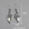 1 Pair Elegant Jewelry For Festivals And Special Occasions Silver Bohemian Opal Pendant Earrings Wedding Anniversary Accessories