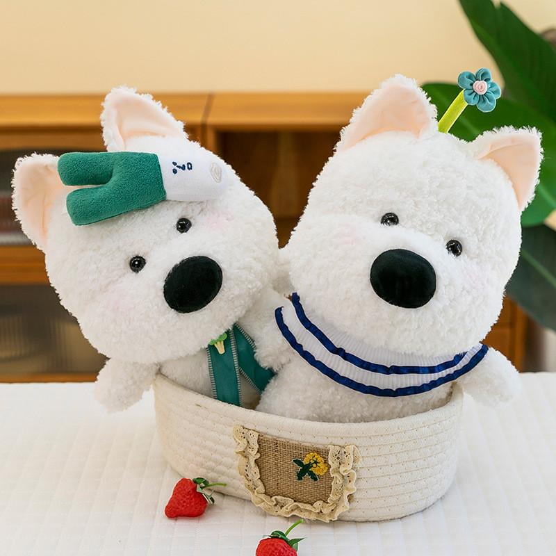 Exquisite Highland Terrier Plush Toy Scarf With Fun Colors Ideal Occasions All