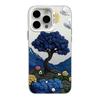 Custodia per iPhone 17 Pittura a Olio per Apple 15 Pro Max, Argento, Compatibile con 14 Pro/13/16 Pro, Transfrontaliero.