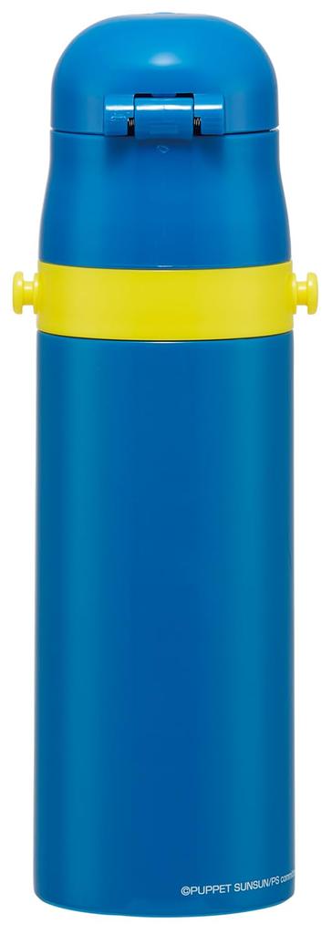 Skater Water Direct Puppet Sunsun for Boys and Stainless Sports Water Children's Bottle, 470ml, Drinking, Design, Girls, Insulated, Steel,