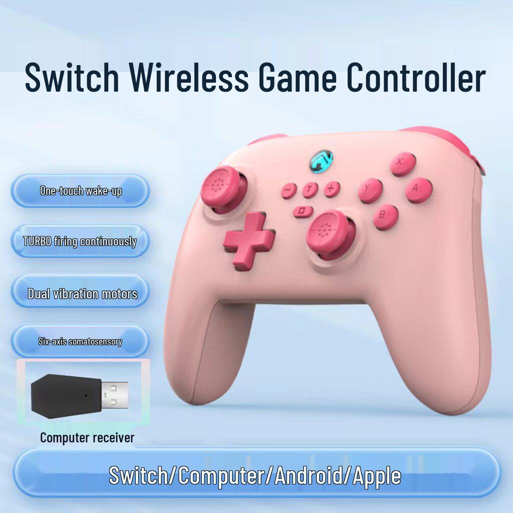 Switch Pro Wireless Bluetooth Controller with Six-Axis Motion, Dual Vibration & Macro Programming