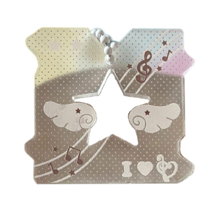 Porte-clés Mode Note de Musique Creuse Pendentif Suspendu Dessin Animé Pendentif Symbole Musical Ornement de Clé Convient pour un Usage Quotidien