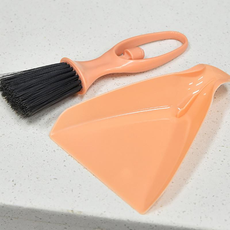 Mini Broom Dustpan Set Desktop Clean Brushes Table Keyboard Drawer Corner Clean Tool Household Cleaning Tools Small Gap Brush