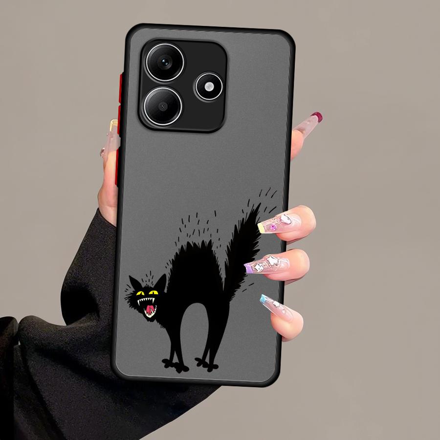 Case for Xiaomi Redmi Note 14 10 11 13C 12 9S 13 Pro Plus A4 14C Funda Back Phone Cover Lrritable Cat