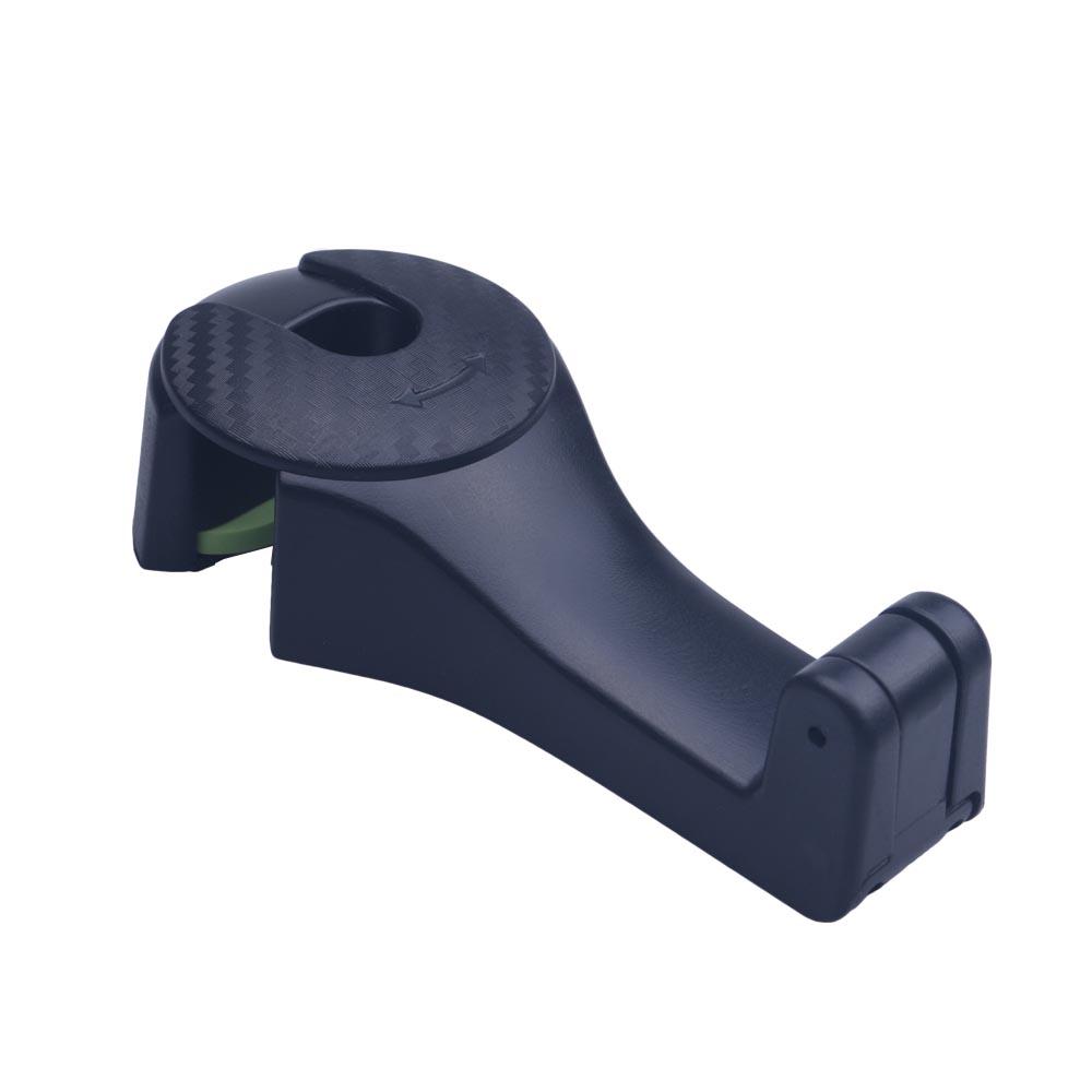 

Multi-function 2 in 1 Auto Car Headrest Hooks Car Seat back Hook Phone Mount Holder Fastener Seat Back Hanger Clips for Bag чорний