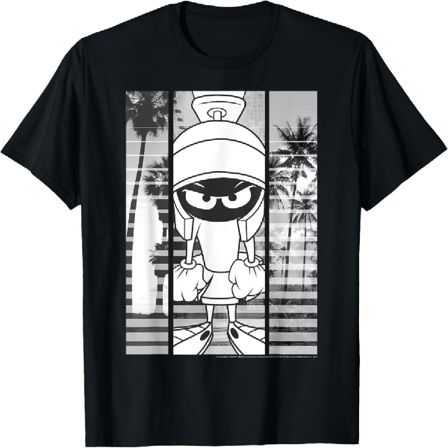 Looney Tunes Marvin The Martian Lined Portrait T-Shirt XXXXXL разноцветный
