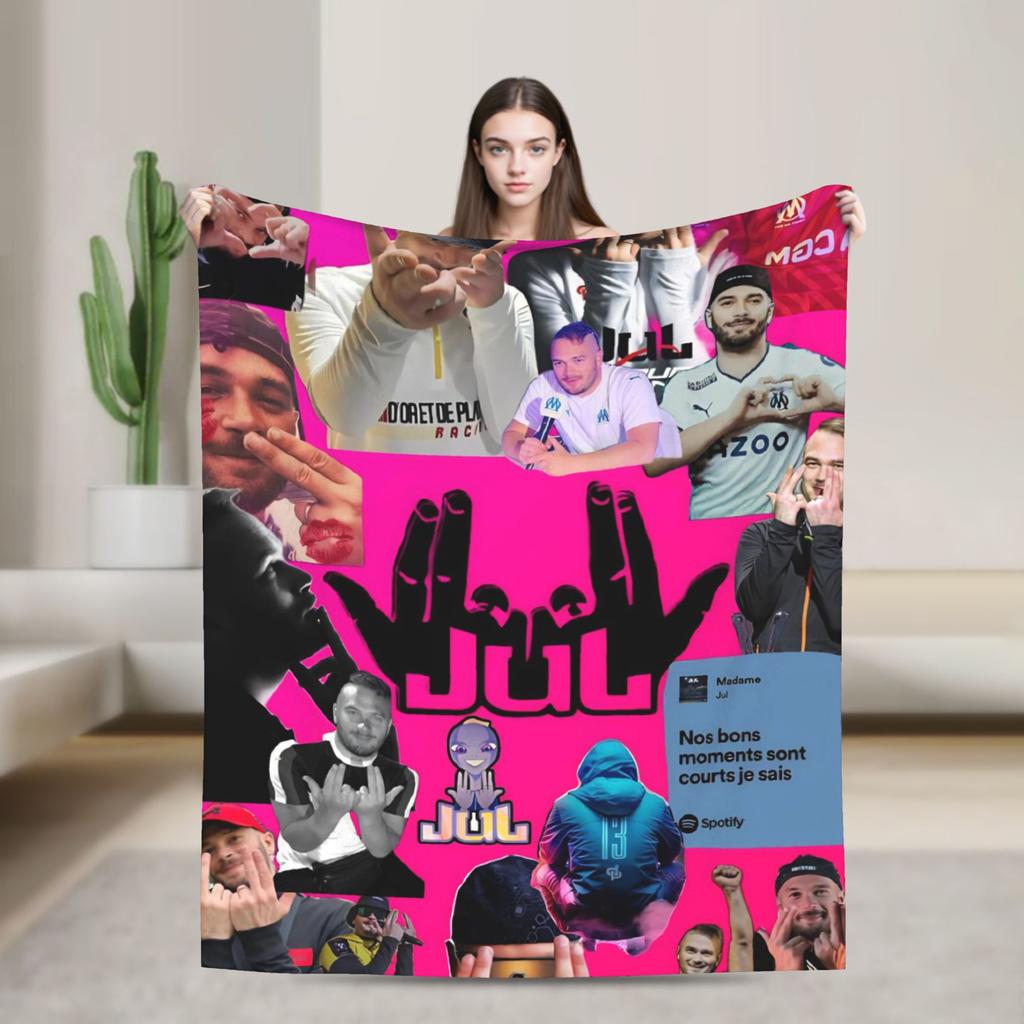 Rapper Music JUL  Flannel Blanket  Warm Soft Throw Blanket for Bedroom Travel Comfortable Bedspread Sofa Bed Cover