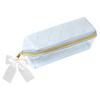Quilted Pearl Turn-Open Pen Case - Stylish Storage for Office Supplies