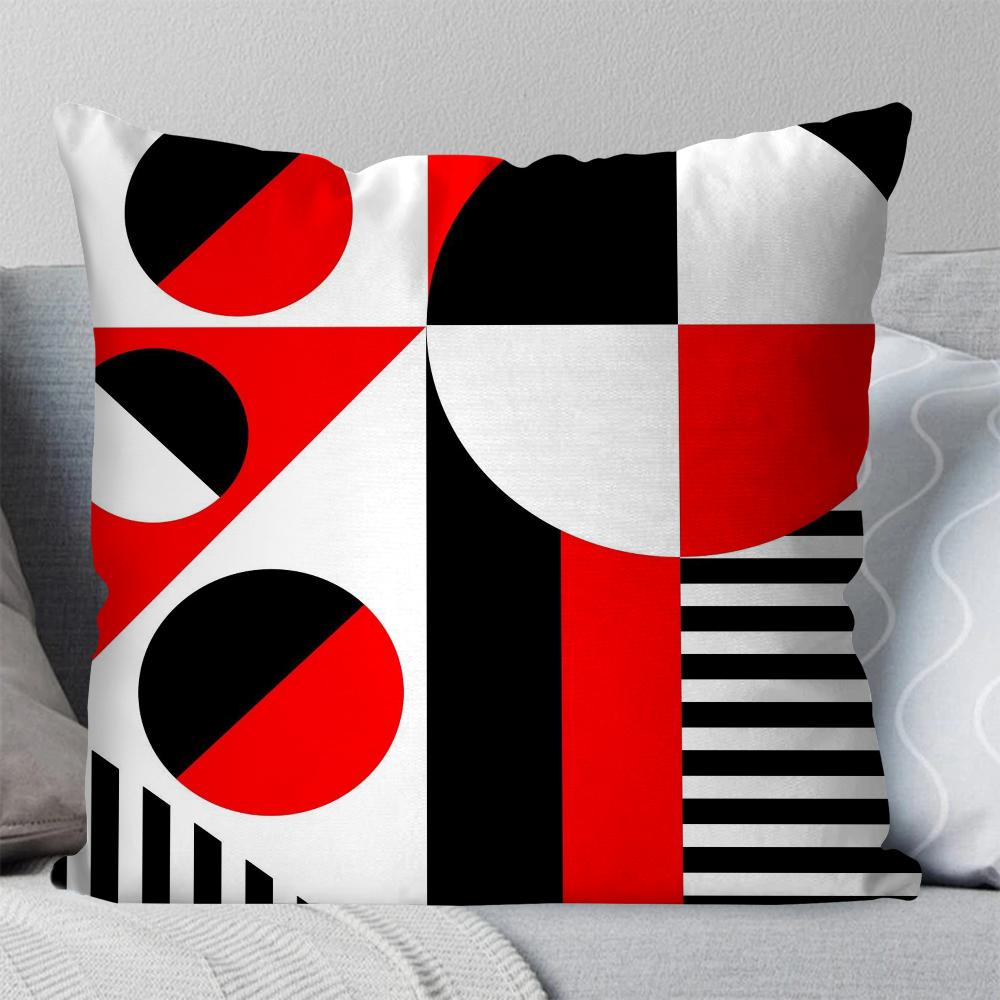 

1pc Abstract Geometric Printing Pattern Pillow Case Square Pillow Bedroom Sofa Leisure ComfortCarLivingRoomHome Decoration 40X40 16x16Inch
