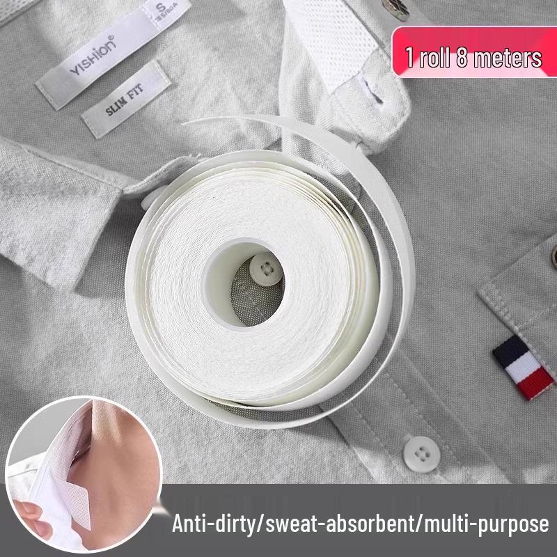 5 Rolls New User Special: Disposable Collar & Hat Sweat-Absorbing Stickers for Dirt-Free Necks