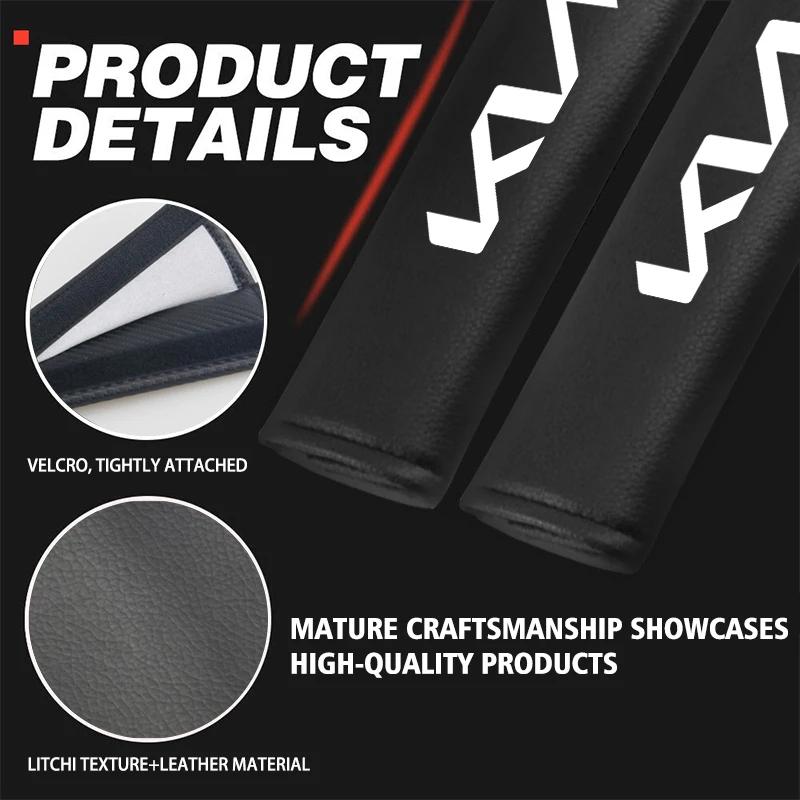 Car Seat Belt Shoulder Cover Leather Shoulder Protector Pad For KIA Sportage Rio Ceed Niro Soul Stonic Picanto Proceed
