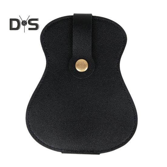 Gitarrenplektrenhalter aus Kunstleder, 18 Steckplätze, Plektren-Aufbewahrungstasche für Männer und Frauen, Gitarrendesign, Plektren-Organizer-Etui für Spieler, Liebhaber, Lehrer