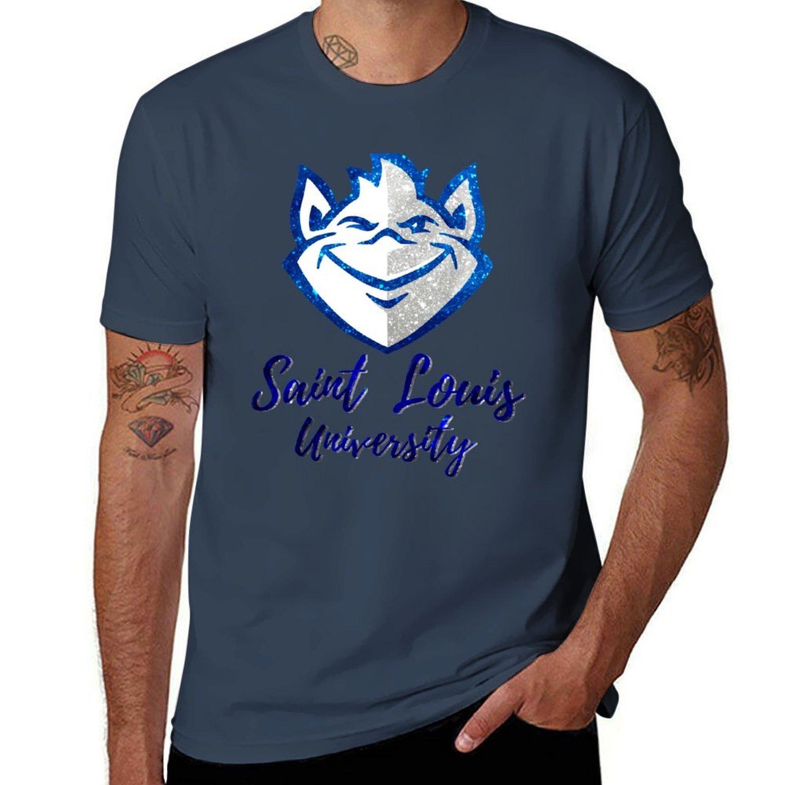 Glitter Saint Louis University (1) Tshirt Casual Work Wear Tshirt S