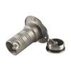 Premium 38mm Marine Deck Filler Lid 316 Stainless Steel With Safety Link And O Shape Gasket For Boats