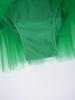 Girls Christmas Jumpsuit Shiny Sleeveless Design Jagged Pompoms Tulle Skirt Costume Cosplay Dance Wear
