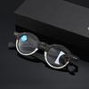 Imitation Wood Grain Retro Round Frame Reading Glasses Intelligent Progressive Multi-Focus Old Man Mirror Far And Near Reading Glasses