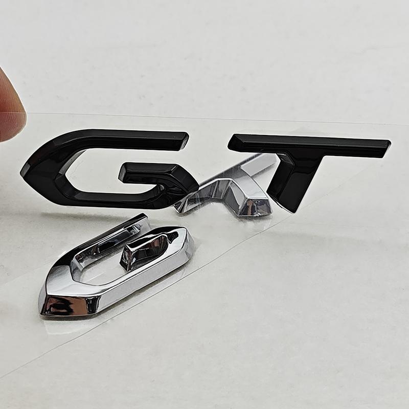 3D ABS Car Letters Logo GT Emblem Trunk Badge For  208 2008 201 206 508 5008 207 408 4008 3008 308 GT Sticker Accessories