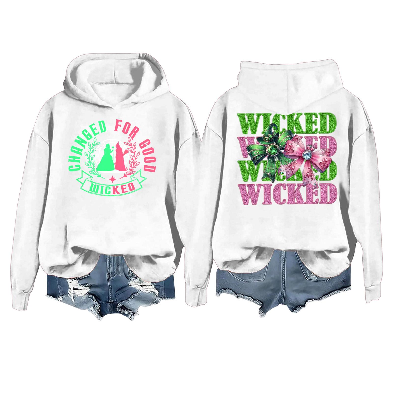 

Женская модная повседневная толстовка с длинным рукавом, свободная, с принтом, спортивная, с длинным рукавом, с капюшоном M белый