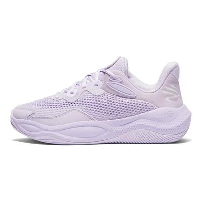 Curry Splash 24 Soft Comfortable Breathable Low Top Basketball Shoes Unisex Sneaker Purple 3028193-501