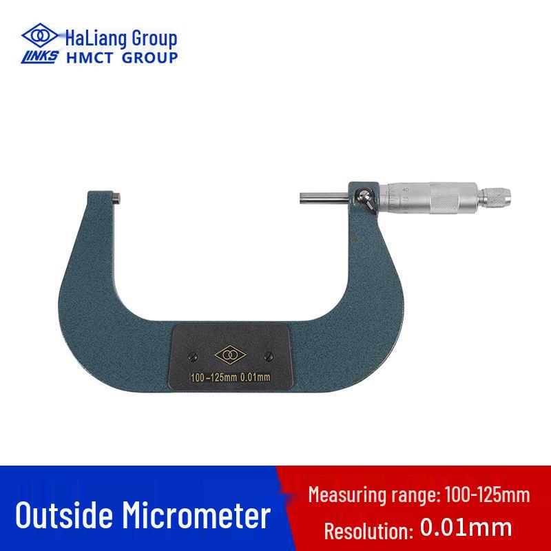 HaoLiang High Precision Outside Micrometer 0-100MM, 0.01MM Accuracy