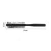 BEPAN Wood Handle Round Hair Curling Brush Hair Salon Styling Drying Tool Hairdressing Curling Massage Roller Comb with Nylon Bristles