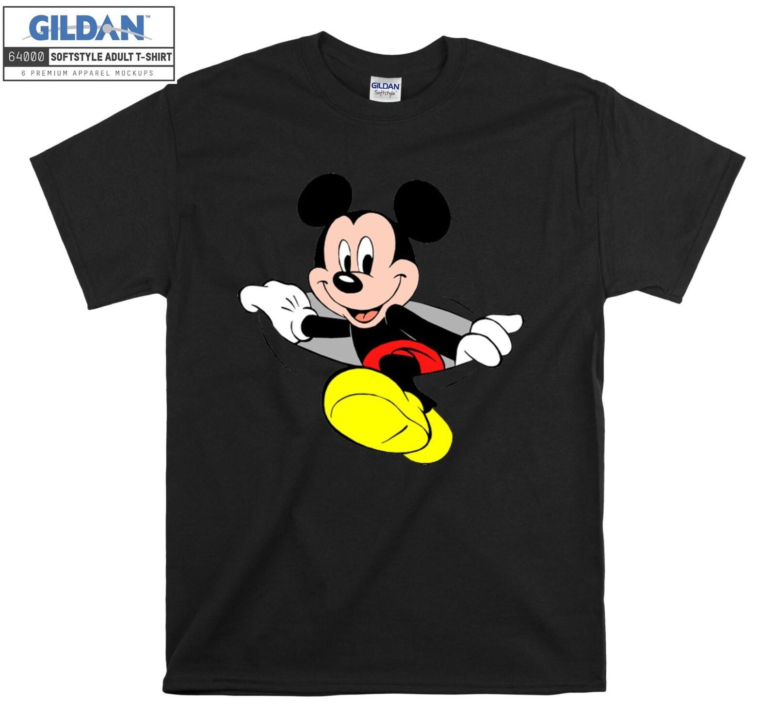 Mickey Mouse T-shirt Cartoon Cute Print T shirt Men Women Unisex Tshirt 3848 XXL