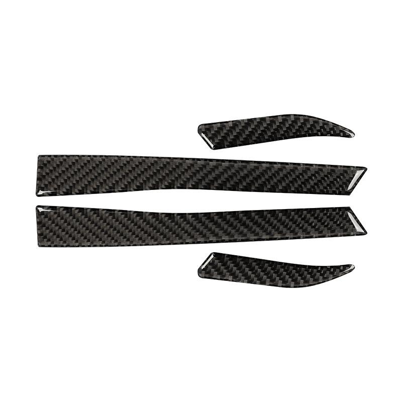 Carbon Fiber Car Rearview Mirror Anti-Scratch Base Strips Protective Interior Decoration Sticker For Ford Mustang 2015-