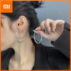 BF CLUB 925 Sterling Silver Earrings For Women Trendy Simple Circle Earring Jewelry Prevent Allergy Party Accessories