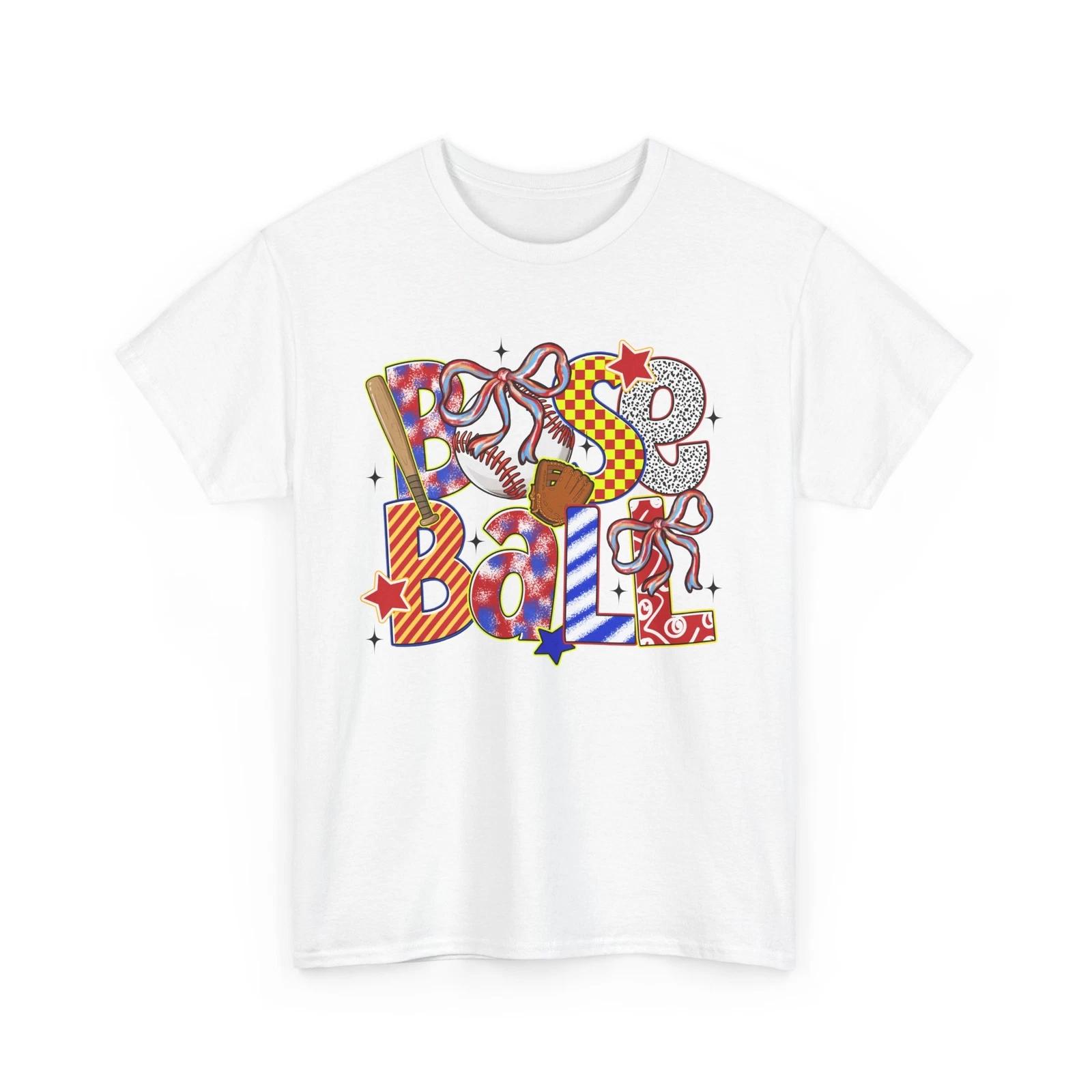 

Бейсболка с коротким рукавом | Смешная футболка для фаната бейсбола | Ретро День Бейсбольного Матча S