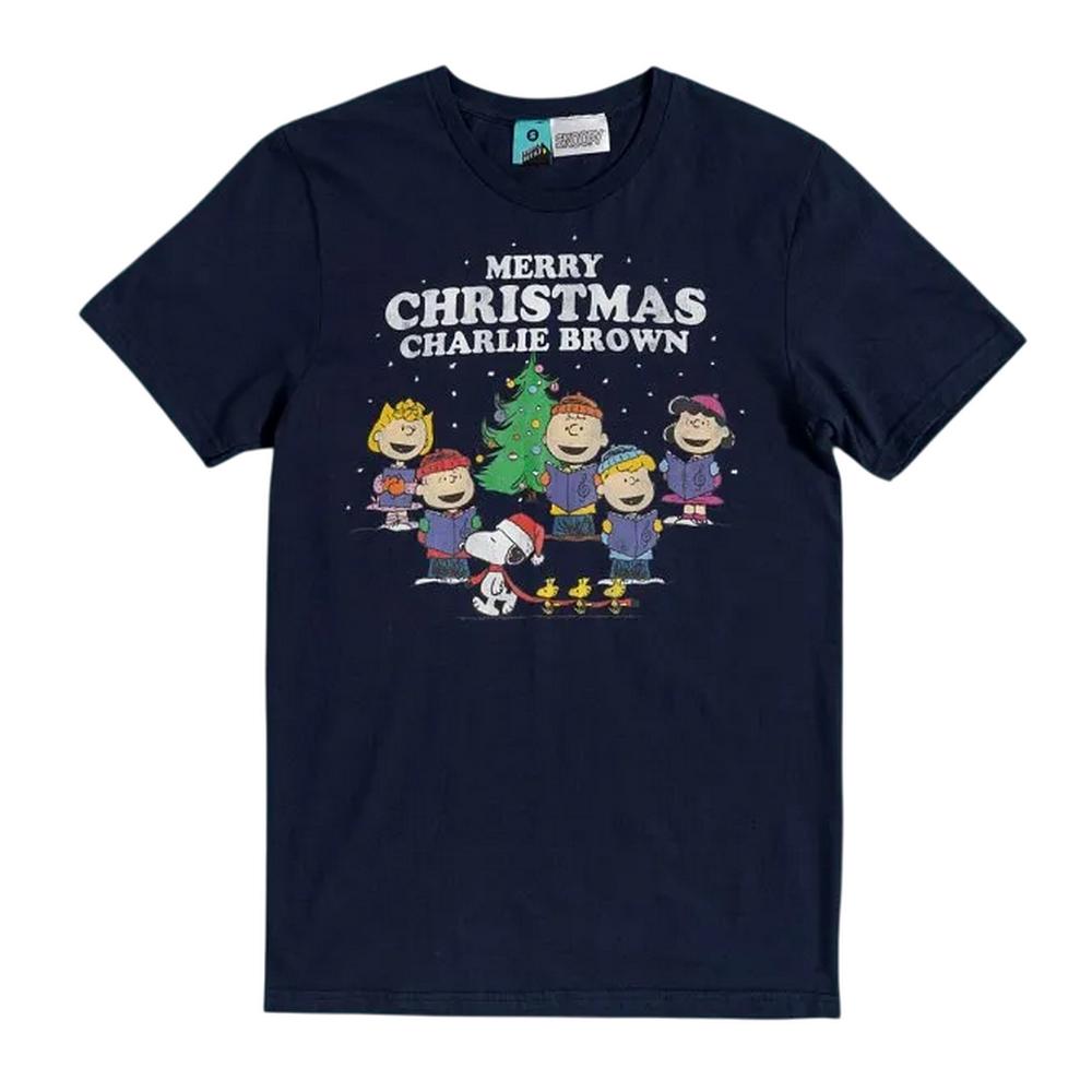 Peanuts Unisex Adult Charlie Brown Christmas T-Shirt