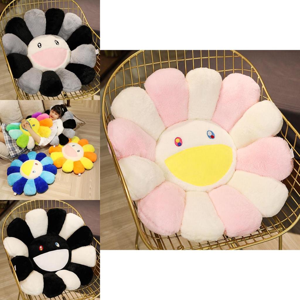 Colorful Takashi Murakami Rainbow Flower Pillow Plush Soft Toy For Kids And Collectors