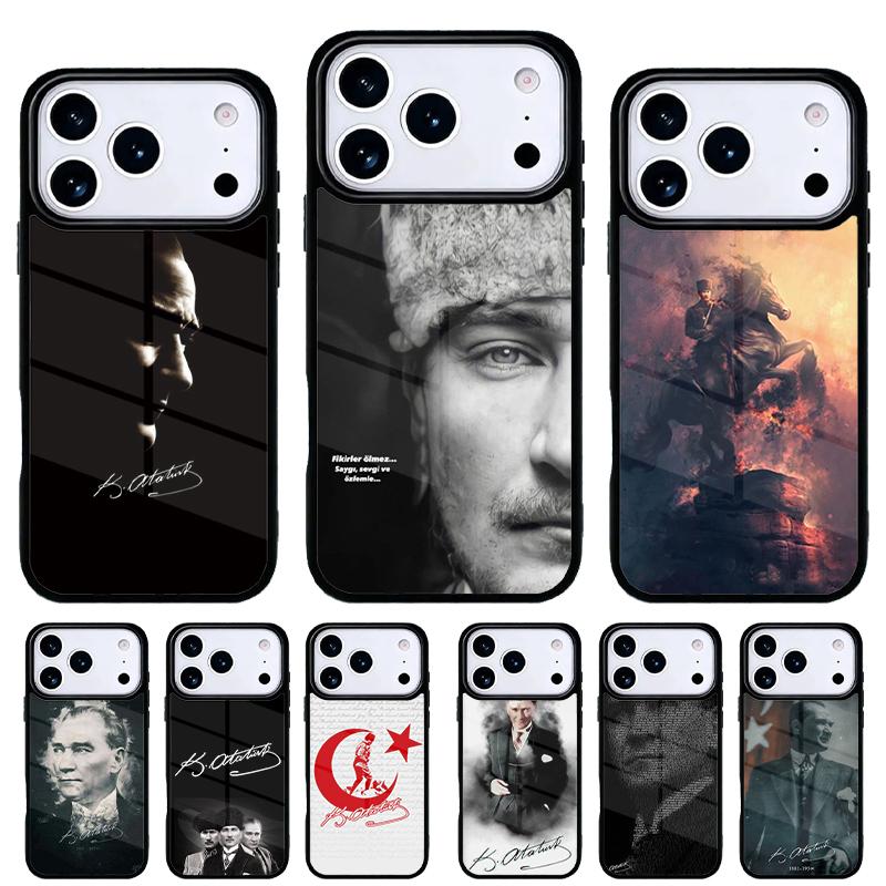 Turkey Mustafa Kemal Ataturk Phone Case for iPhone 17 Air 16e 15 14 13 Pro Max Back Cover for 12 11 Pro Coque