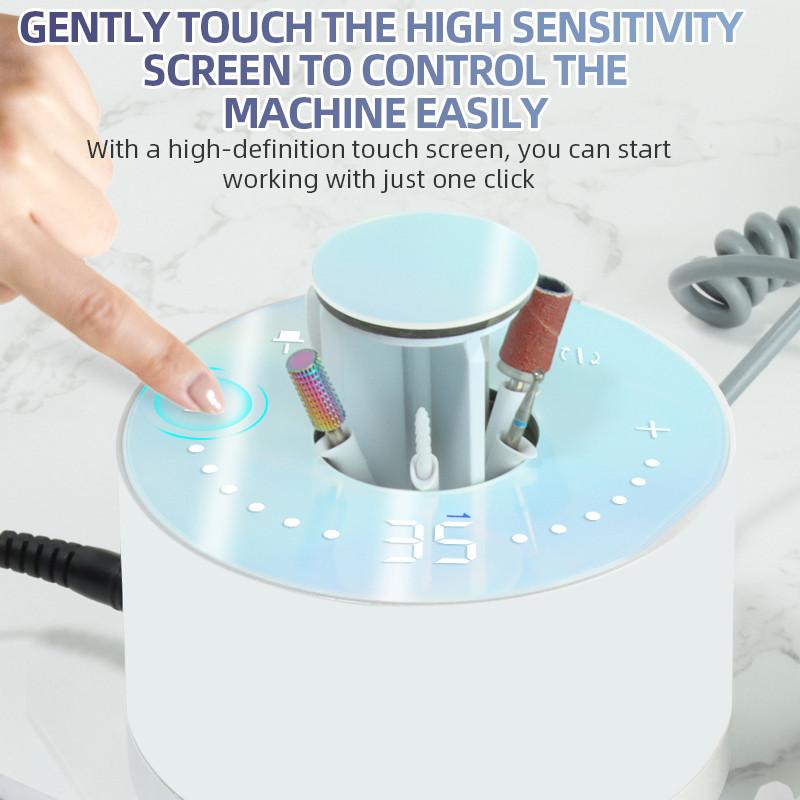 High Quality Brushless Nail Drill 80W 35000RPM Manicure Machine Professional Electric Nail Sander 0 Noise Nail Cutter for Salon