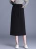 Drapey Commute Slimming Black Pencil Midi Skirt - Spring 2026 Collection