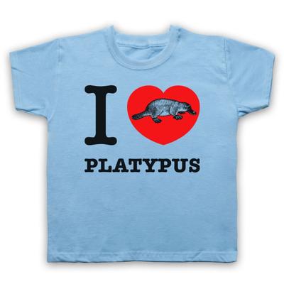 Ich Liebe Schnabeltier Tierschützer Kinder Kind T-Shirt